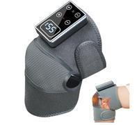 Cordless Heated Knee Massager with Vibration & Red Light Heat, 5 Heat & 3 Massage Modes, Quick-Heating, 5000mAh Battery - Comfort Fit for Knee, Shoulder & Elbow, Eases Stiffness & Muscle Discomfort
