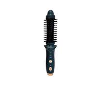 Cordless Heated Round Brush Mini Thermal Curling Iron for Short Hair USB Rechargeable Small Barrel Volume Heat Styling Curling Brush for Men Women Curly Straight Hair Travel (A)