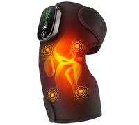 Cordless Heating Knee Pad, Heated Knee Brace with Touch Screen & Comfortable Fit, Adjustable Shoulder Elbow Heating Pad with 5 Heating Levels, 5 Vibrating Modes, Built-in 4 Motors, 5000mAh Battery