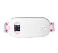 Cordless Heating Pad for Cramps 3 Heating ＆ 3 Vibration Modes Period Cramp Simulator Portable Back Belly Pad with Adjustable Waist Belt for GirlsHoliday Decor