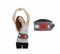 Cordless Heating Pad with Massager for Lower Back Pain Relief, Portable 65" Wearable Wrap 3 Vibration & 3 Heat Levels for Period Cramps Relief, Gifts for Women Men Mom Dad Home Office Use