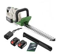Cordless Hedge Trimmer with 3900mAH Battery and Charger, 20'' Dual-Action Blade for Efficient Home, Park, and Road Greening