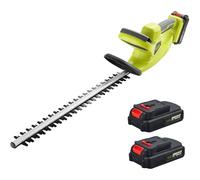 Cordless Hedge Trimmer with Cover, DEWINNER 20V 2*2000mAh Lithium ion Battery, Electric Cutter, 65CM Blade, Cutting Length...
