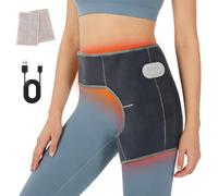 Cordless Hip Heating Pad for Sciatica Pain Relief, 5000mAh Power Bank Heated Hip Wrap, Electric Hip Heat Pad, 5 Temp Adjustable Portable Heated Hip Support Wrap for Women, Men