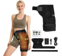 Cordless Hip Heating Pad for Sciatica Pain Relief, Portable Electric Hip Heated Pad, Hip Support for Women Men with 10000mAh Power Bank for Lower Back, Buttocks, Thighs, 3 Temp & 3 Massage Control
