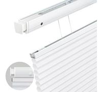 Cordless Honeycomb Shades - Top Down Bottom Up Cellular Blinds No Drill Light Filtering Pleated Window Coverings for Home Office Bedroom - White 60cm W x 120cm H