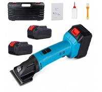 Cordless Horse Clippers 500W 2400RPM 6 Speeds 2 Batteries
