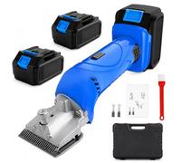 Cordless Horse Clippers, 500W, 6-Speed, 2 Batteries, 2500 RPM