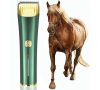 Cordless Horse Clippers,Low Noise Horse Trimmer Shaver Kit for Matted Long Hair,2 Speed 7000RPM Brushless Motor,Cordless Grooming Clippers for Horse