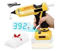 Cordless Hot Glue Gun for Dewalt 20V, 100W Dual Power Hot Glue Gun for Crafting with 30 Pcs Glue Gun Sticks 11mm for DIY Arts Crafts (No Battery)