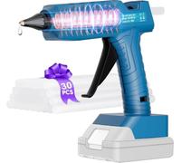Cordless Hot Glue Gun Kit for Makita 18V Battery, Rapid Heating/Anti Drip with 30 Glue Sticks,for Crafting, DIY, Art, Sealing, Home Repairs, Cards, and Glass(Tool Bare, No Battery)