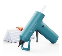 Cordless Hot Glue Gun with 20 Glue Sticks, 30s Fast Heating Mini Glue Gun with Smart Power-Off and Leak-Proof Nozzle, Type-C Rechargeable Adhesive Tool for DIY Crafts, Home Repairs and Decorations