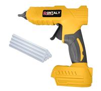 Cordless Hot Melt Glue Gun Set 100W with 10pcs 11mm Glue Sticks,Compatible with 18-21V Dewalt,Lightweight & Ergonomic Grip for Effortless DIY, Crafts, Shoe & Home Repairs|Batteries Not Included