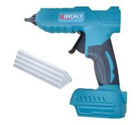 Cordless Hot Melt Glue Gun Set 100W with 10pcs 11mm Glue Sticks|Fit for 18-21V Makita| Lightweight & Ergonomic Grip for Effortless DIY, Crafts, Shoe & Home Repairs|Batteries Not Included
