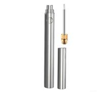Cordless Hot Wire Pen for Hole Digging & Stencil Creation - Electric Cutting Pen with Power Indicator Light for Hobbyists 16.5cm(Silver)