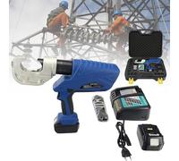 Cordless Hydraulic Cable Cutter and Crimper Tool, Rechargeable for Efficient Wire Crimping and Cutting in Electrical Work