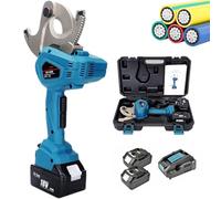 Cordless Hydraulic Cable Cutter, Electric Ratchet Wire Cutter for Cutting Copper Aluminum Armoured Cable, Industrial Tool with Battery