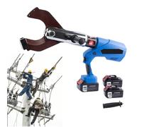 Cordless Hydraulic Cable Cutter for Copper and Aluminum Cables, 120 kN Cutting Force, Includes Lithium-ion Batteries and Carrying Case