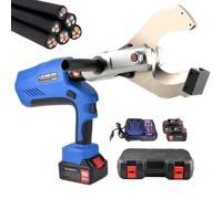 Cordless Hydraulic Cable Cutter with LED Display, Includes 2 Batteries, Suitable for Cutting 85MM to 120MM Aluminum and Copper Cables, Efficient Tool for Professionals