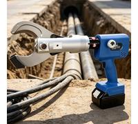 Cordless Hydraulic Cable Cutter with Return Oil Switch, Professional Electrician Tool for Solar and Energy Storage Wiring, Cuts Up to 65mm Cables