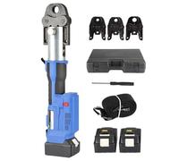 Cordless Hydraulic Crimper, Fast Crimping in 3-4.5 Seconds, 60 KN Stroke, LED Battery Indicator, Suitable for Various Applications(15-25 Model)