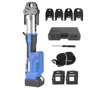 Cordless Hydraulic Crimper, Fast Crimping in 3-4.5 Seconds, 60 kN Stroke, LED Battery Indicator, Suitable for Various Applications.