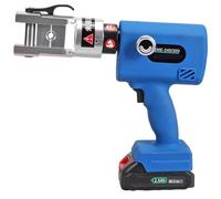 Cordless Hydraulic Crimping Pliers Cordless Electric Hydraulic Pliers 360° Rotating Clamping Head 18V 2.5Ah Power Terminal Crimping Tool Small Portable Manual A