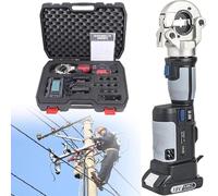 Cordless Hydraulic Crimping Tool - 18V Battery Powered Crimper for Copper, Aluminium & Stainless Steel Terminals with 4.0Ah Lithium-Ion Battery