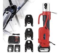 Cordless Hydraulic Crimping Tool, Automatic Crimping Tool with 4.0Ah Battery for Stainless Steel and Copper Pipes
