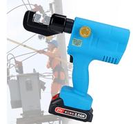 Cordless Hydraulic Crimping Tool, Battery Powered Electric Crimper for Copper Aluminum Terminals, Professional Wiring Kit for Easy and Efficient Crimping