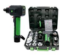 Cordless Hydraulic Pipe Expander Kit with Interchangeable Dies and Cutter for Copper and Aluminum Tubing