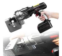 Cordless Hydraulic Punch Driver, 18V with 2x4000mAh Batteries, 35mm Throat Depth, 5 Die Set (6.5-20.5mm) for Metal, Conduit