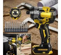 Cordless Impact Driver Brushless 1/4-Inch 18V 20V Compatible Tool