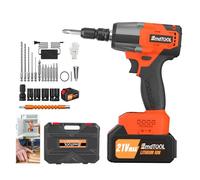 Cordless Impact Wrench, 1/2 Inch High Torque 450N.m Impact Gun, 21V Brushless Impact Driver with 6.3Ah Battery and Charger, 4Pcs Driver Sockets 14/17/19/22, Impact Wrench for Home Car Tires Truck