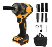 Cordless Impact Wrench for Dewalt 18V 20V Max Battery, 700Nm 1/2 inch Brushless Impact Gun, Electric Impact Driver 3 Speeds Adjustment with 6 Sockets for Car Furniture Car Tyre Change