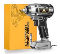 Cordless Impact Wrench for Dewalt Battery 250FT-LBS 3/8 inch 340N.m Compact Impact Gun Brushless Electric Includes LED Work Light - 2400RPM Light-Duty Impact Driver Wrench - No Battery