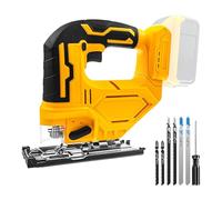 Cordless Jig Saw for Dewalt 18V 20V Battery, 400W 2900RPM Jigsaw Cut Off Tool, 45° Beveled Cuts, 3 Orbital Action, with Jigsaw Blades for Straight/Curve/Circle Cutting