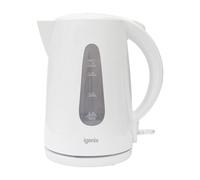 Cordless Jug Kettle, 1.7 Litre, 2200 W, White, Igenix IG7270