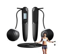 Cordless Jump Rope,Wireless Jump Rope,Cordless Skipping Rope with Anti-jump Rope | LCD Screen Adjustable Sports Accessories Weighted Fitness Accessories for Kids & Adults