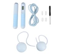 Cordless Jump Rope with Counter LCD Backlit Display, Smart Weighted Skipping Rope for Men Women Fitness Training, Adjustable Length Indoor Outdoor Exercise Rope with