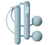 Cordless Jump Rope with Counter, Weighted Jump Rope with Gravitational Ball, Anti-Slip Skipping Rope Training Equipment for Fitness, Portable Adjustable Digital Jump Rope for Women Men