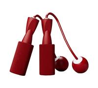 Cordless Jumping Rope Gym Exercise Fitness Weighted Jump Rope for Kids Ball dia. 3.2cm Red, Ball dia.3.2cm Red, 13.4 x 3.3cm