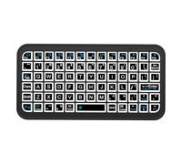 Cordless Keyboard - Portable Color Backlit Keyboard, Small Travel Keyboard | Mini Keyboard Colorful Backlight, Rechargeable Multi-Device Wireless Keyboard for Laptops, Tablets, Smartphones,