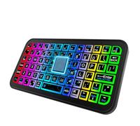 Cordless Keyboard - Quiet Wireless Keyboard, Brightness Adjustable Keyboard | Portable Keyboard Brightness Adjustable, Wireless Keyboard Portable Backlight for Cell Phones Tablets Laptops