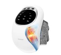 Cordless Knee Massager with Heat, 3-in-1 Smart Portable Knee Massager with Multi-Function LED Screen, 3 Vibration Modes and Heating Levels LED Vitality Joints Massager, Gifts for Elder,Mom, Dad