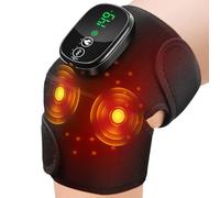 Cordless Knee Massager with Heating, Red Light, Knee Heating Pad with Massager, 3 Heat Levels, 3 Massage Modes, 5000mAh Battery - Portable Heating Pad for Knee Support and Muscle Relaxation