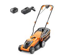 Cordless Lawn Mower LawnMaster MX 24V 34CM - Rotary Mower with Battery & Charger