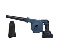 Cordless Leaf Blower 20V Brushless Motor 2 in 1 Electric Blower and Vacuum Cleaner 6 Speed Modes Lightweight Portable for Lawn Care Patio Leaves Blowing ABS 2Pcs Battery (UK Plug & 1 Battery)