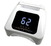 Cordless LED Nail Lamp 72W, Professional Nail Dryer with 36 LED Beads, 4 Timer Settings & Smart Motion Sensor, 180° Uniform Curing for Gel Polish, Home & Salon Use Silver