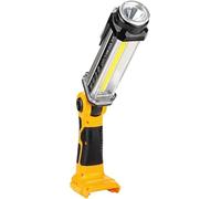 Cordless LED Work Light Compatible with Dewalt 14.4V-20V Lithium Battery, 2000LM Outdoor Multi-Functional Flashlight 25W Suitable for Camping, Car Repair, Emergency and Work Site Lighting(No Battery)